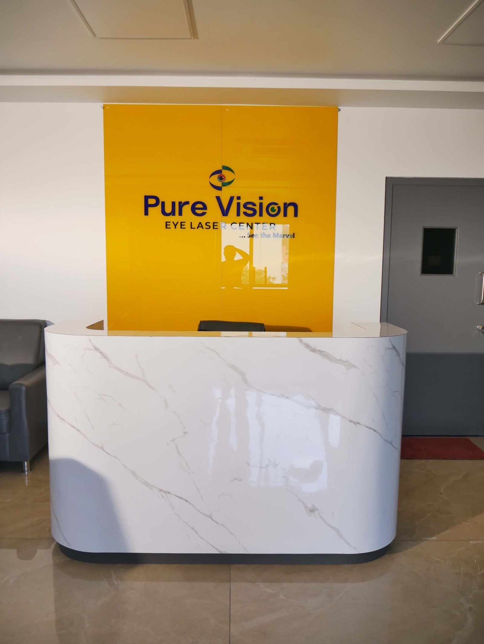 reception front view